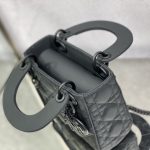 Dior Mini Lady Dior Bag Black/Jade Green/White/Beige For Women 6.5in/17cm