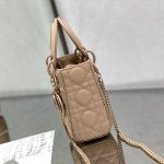Dior Mini Lady Dior Bag Black/Jade Green/White/Beige For Women 6.5in/17cm
