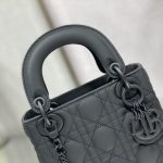 Dior Mini Lady Dior Bag Black/Jade Green/White/Beige For Women 6.5in/17cm