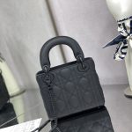 Dior Mini Lady Dior Bag Black/Jade Green/White/Beige For Women 6.5in/17cm