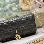 Dior Mini Miss Dior Bag White/ Black/ Blue/ Light Purple For Women 7 in/18.cm