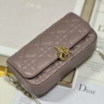 Dior Mini Miss Dior Bag White/ Black/ Blue/ Light Purple For Women 7 in/18.cm