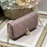 Dior Mini Miss Dior Bag White/ Black/ Blue/ Light Purple For Women 7 in/18.cm