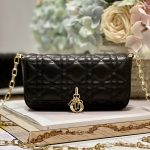 Dior Mini Miss Dior Bag White/ Black/ Blue/ Light Purple For Women 7 in/18.cm