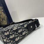 Dior Mini Saddle Bag With Strap Black For Women 9in/23cm 1ADPO049YKS_H27E