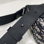 Dior Mini Saddle Bag With Strap Black For Women 9in/23cm 1ADPO049YKS_H27E