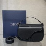 Dior Mini Saddle Soft Bag Black For Women‎ 9.5in/ 24cm CD