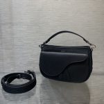 Dior Mini Saddle Soft Bag Black For Women‎ 9.5in/ 24cm CD