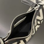 Fendi Nano Fendigraphy Hobo Bag Black And White For Women 6.5in/ 16.5cm