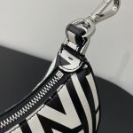 Fendi Nano Fendigraphy Hobo Bag Black And White For Women 6.5in/ 16.5cm