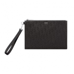 Dior Oblique Galaxy A5 Pouch Black For Women‎ 10.5 in/26.5cm CD 2ESCA338VPD_H03E