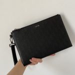Dior Oblique Galaxy A5 Pouch Black For Women‎ 10.5 in/26.5cm CD 2ESCA338VPD_H03E