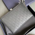 Dior Oblique Galaxy A5 Pouch Black For Women‎ 10.5 in/26.5cm CD 2ESCA338VPD_H03E