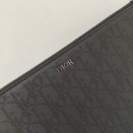 Dior Oblique Galaxy A5 Pouch Black For Women‎ 10.5 in/26.5cm CD 2ESCA338VPD_H03E