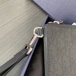 Dior Oblique Galaxy A5 Pouch Black For Women‎ 10.5 in/26.5cm CD 2ESCA338VPD_H03E