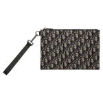 Dior Oblique Jacquard A5 Pouch Beige For Women‎ 10.5 in/26.5cm CD 2ESCA338YSE_H05E