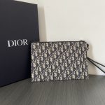 Dior Oblique Jacquard A5 Pouch Beige For Women‎ 10.5 in/26.5cm CD 2ESCA338YSE_H05E