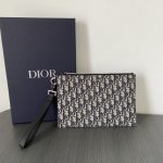 Dior Oblique Jacquard A5 Pouch Beige For Women‎ 10.5 in/26.5cm CD 2ESCA338YSE_H05E