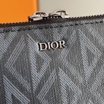 Dior Pouch With Strap Diamond Black/Grey For Women‎ 6.5in/17cm CD 2ESBC119DCO_H43E