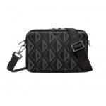 Dior Pouch With Strap Diamond Black/Grey For Women‎ 6.5in/17cm CD 2ESBC119DCO_H43E
