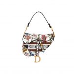 Christian Dior Saddle Bag White For Women 10in/25.5 cm M0446CEAU_M933
