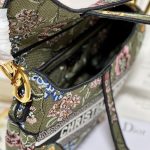 Christian Dior Saddle Bag Green Khaki For Women 10in/25.5 cm M0446CEAU_M924