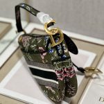 Christian Dior Saddle Bag Green Khaki For Women 10in/25.5 cm M0446CEAU_M924