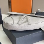 Dior Saddle Bag White/Black/Grey For Women‎ 10in/26cm CD