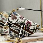 Christian Dior Saddle Bag White For Women 10in/25.5 cm M0446CEAU_M933