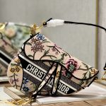 Christian Dior Saddle Bag Beige For Women 10in/25.5 cm