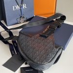 Dior Saddle Bag Grey/Black For Women‎ 10in/26cm CD 1ADPO093CDP_H42E