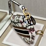 Christian Dior Saddle Bag White For Women 10in/25.5 cm M0446CEAU_M933