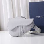 Dior Saddle Bag White/Black/Grey For Women‎ 10in/26cm CD