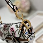 Christian Dior Saddle Bag White For Women 10in/25.5 cm M0446CEAU_M933