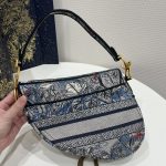 Dior Saddle Bag Denim Multicolor For Women 10in/25.5 cm M0446CRZI_M49E