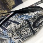 Dior Saddle Bag Denim Multicolor For Women 10in/25.5 cm M0446CRZI_M49E