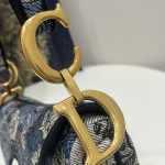 Dior Saddle Bag Denim Multicolor For Women 10in/25.5 cm M0446CRZI_M49E