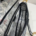 Dior Saddle Bag Denim Multicolor For Women 10in/25.5 cm M0446CRZI_M49E