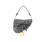 Dior Saddle Bag Denim Multicolor For Women 10in/25.5 cm M0446CRZI_M49E