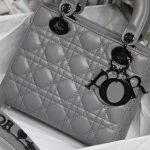 Dior Small Lady Dior My Abcdior Bag Black/Grey/White For Women 8in/20cm