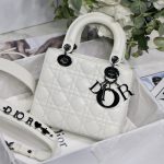 Dior Small Lady Dior My Abcdior Bag Black/Grey/White For Women 8in/20cm