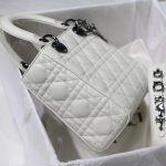 Dior Small Lady Dior My Abcdior Bag Black/Grey/White For Women 8in/20cm