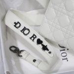 Dior Small Lady Dior My Abcdior Bag Black/Grey/White For Women 8in/20cm