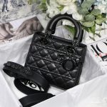 Dior Small Lady Dior My Abcdior Bag Black/Grey/White For Women 8in/20cm