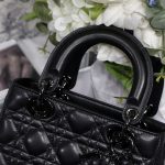 Dior Small Lady Dior My Abcdior Bag Black/Grey/White For Women 8in/20cm
