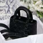 Dior Small Lady Dior My Abcdior Bag Black/Grey/White For Women 8in/20cm