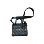 Dior Small Lady Dior My Abcdior Bag Black/Grey/White For Women 8in/20cm