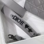Dior Small Lady Dior My Abcdior Bag Black/Grey/White For Women 8in/20cm