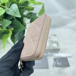 Dior Small Lady Dior Voyageur Coin Purse Black/Light Pink/Blue For Women 4.5in/11cm S0985ONMJ_M900