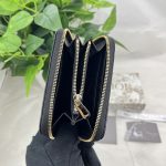 Dior Small Lady Dior Voyageur Coin Purse Black/Light Pink/Blue For Women 4.5in/11cm S0985ONMJ_M900